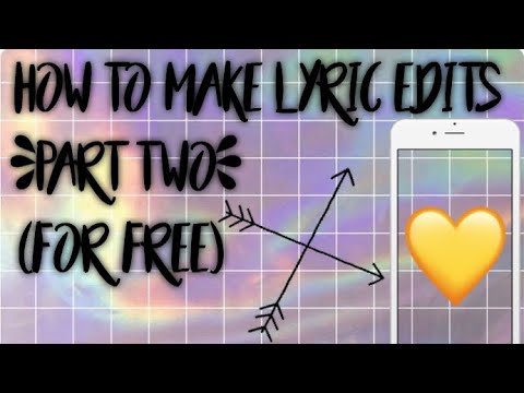 how to make a lyric video for youtube for free mac